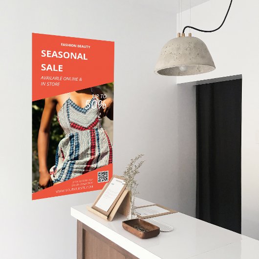 Moderne productfoto in winkelzaken zakelijke marke poster