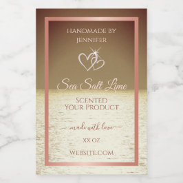 Moderne Productverpakkingslabels Oceaan Bruine Zon Voedselcontainer Etiket