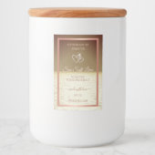 Moderne Productverpakkingslabels Oceaan Bruine Zon Voedselcontainer Etiket (Voorkant)