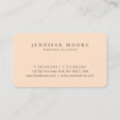 Moderne Professional Black en Gold Monogrammen Visitekaartje (Achterkant)