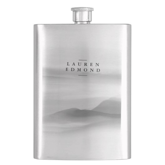 Moderne Professional Black en White Abstract Flacon (Voorkant)