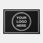 Moderne Professional Business Logo Black Deurmat (Voorkant)