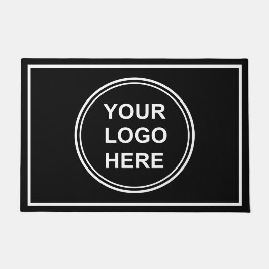 Moderne Professional Business Logo Black Deurmat (Voorkant)