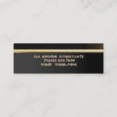 Moderne Professional Chic Luxe - Lips Mini Visitekaartje (Achterkant)