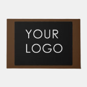 Moderne Professional Company Business Logo Brown Deurmat (Voorkant)