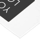 Moderne Professional Company Business Logo White Korte Tafelloper (Hoek)