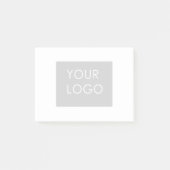 Moderne Professional Company Business Logo White Post-it® Notes (Voorkant)