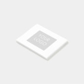 Moderne Professional Company Business Logo White Post-it® Notes (Schuin)