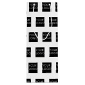Moderne Professional Company Business Logo White Wijn Cadeautas (Achterkant)