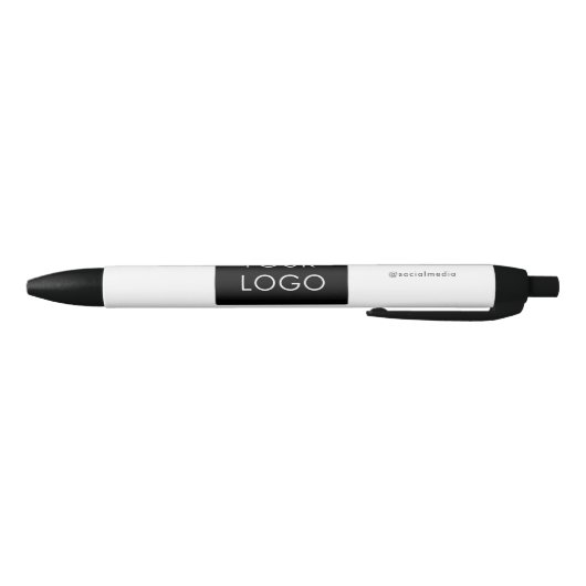 Moderne Professional Company Business Logo White Zwarte Inkt Pen (Bodem)