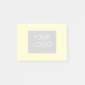 Moderne Professional Company Business Logo Yellow Post-it® Notes (Voorkant)