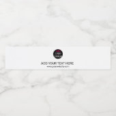 Moderne Professional Custom Business Chic White Waterfles Etiket (Enkel label)