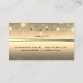 Moderne Professional Elegant Gold Bow Loyalty-Kaar Klantenkaartje (Achterkant)