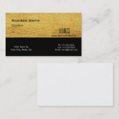 Moderne Professional Gold Metal Consultant Visitekaartje (Voorkant / Achterkant)