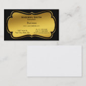 Moderne Professional Gold Metal Consultant Visitekaartje (Voorkant / Achterkant)