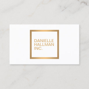 Moderne Professional Gold Name Logo Visitekaartje