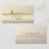 Moderne Professional High-Heel, Gold Confetti Visitekaartje (Voorkant / Achterkant)