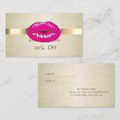 Moderne professional, lips verwijzings Kaart (Voorkant / Achterkant)