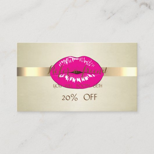 Moderne professional, lips verwijzings Kaart (Voorkant)