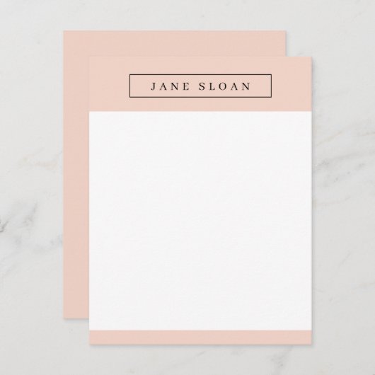 Moderne professional notitiekaartje (Voorkant / Achterkant)