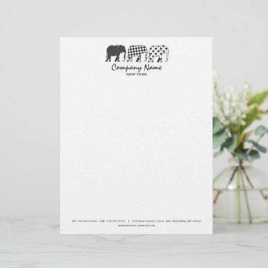 Moderne professional persoonlijk briefhoofd (Staand voorkant)