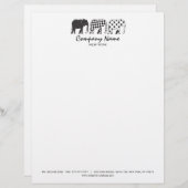 Moderne professional persoonlijk briefhoofd (Voorkant / Achterkant)