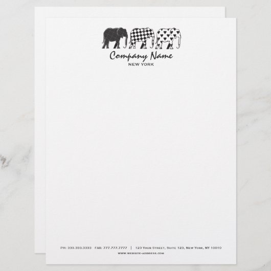 Moderne professional persoonlijk briefhoofd (Voorkant / Achterkant)