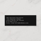 Moderne Professional Premium Slim-Visitekaartjes Mini Visitekaartje (Achterkant)