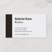 Moderne Professional Real Estate Icon Realtor Visitekaartje (Achterkant)