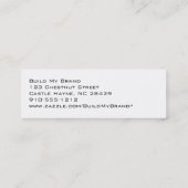 Moderne Professional Red Slim-Visitekaartjes Mini Visitekaartje (Achterkant)