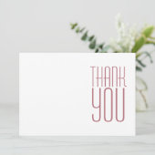 Moderne Professional Roos Gold White-minimalist Bedankkaart (Staand voorkant)