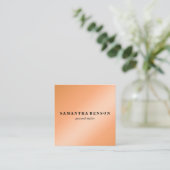 Moderne Professional Stylist Chic Copper Roos Gold Vierkante Visitekaartje (Staand voorkant)