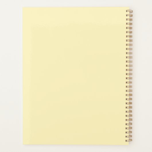 Moderne Professional Vanilla Planner (Achterkant)