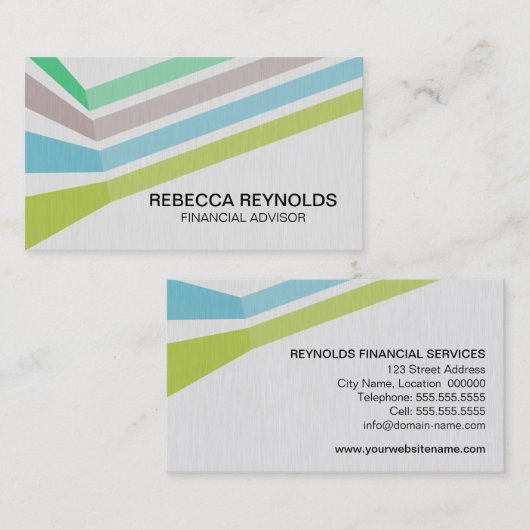 Moderne professional visitekaartje (Voorkant / Achterkant)