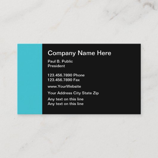 Moderne professional visitekaartje (Voorkant)