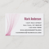 Moderne professional visitekaartje (Achterkant)