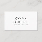 moderne professional | visitekaartje fotograaf (Voorkant)