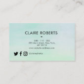 moderne professional | visitekaartje fotograaf (Achterkant)