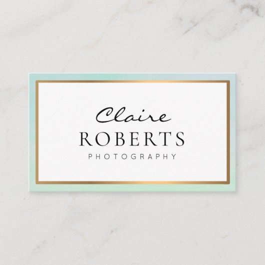 moderne professional | visitekaartje fotograaf (Voorkant)