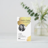 Moderne professional voegt uw Logo onroerend goed  Visitekaartje (Staand voorkant)