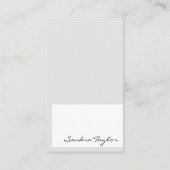 Moderne professional voegt uw Logo onroerend goed  Visitekaartje (Achterkant)