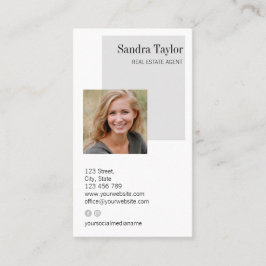 Moderne professional voegt uw Logo onroerend goed  Visitekaartje