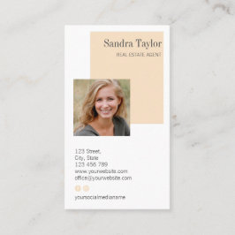 Moderne professional voegt uw Logo onroerend goed  Visitekaartje