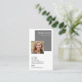 Moderne professional voegt uw Logo onroerend goed Visitekaartje (Staand voorkant)