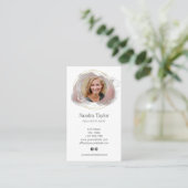 Moderne professional voegt uw Logo Real Estate Bus Visitekaartje (Staand voorkant)