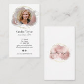 Moderne professional voegt uw Logo Real Estate Bus Visitekaartje (Voorkant / Achterkant)