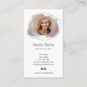 Moderne professional voegt uw Logo Real Estate Bus Visitekaartje (Voorkant)