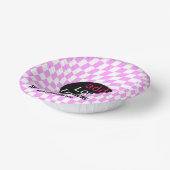 Moderne Professioneel Aangepast merk Checker Roze Papieren Kommen (Gebogen)