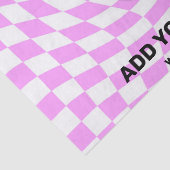 Moderne Professioneel Aangepast merk Checker Roze Tissuepapier (Detail)