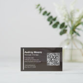 Moderne Professioneel Massage Therapie Visitekaartje (Staand voorkant)